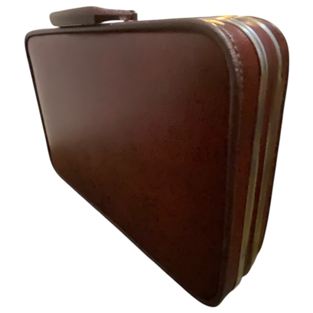 Vintage burgundy briefcase